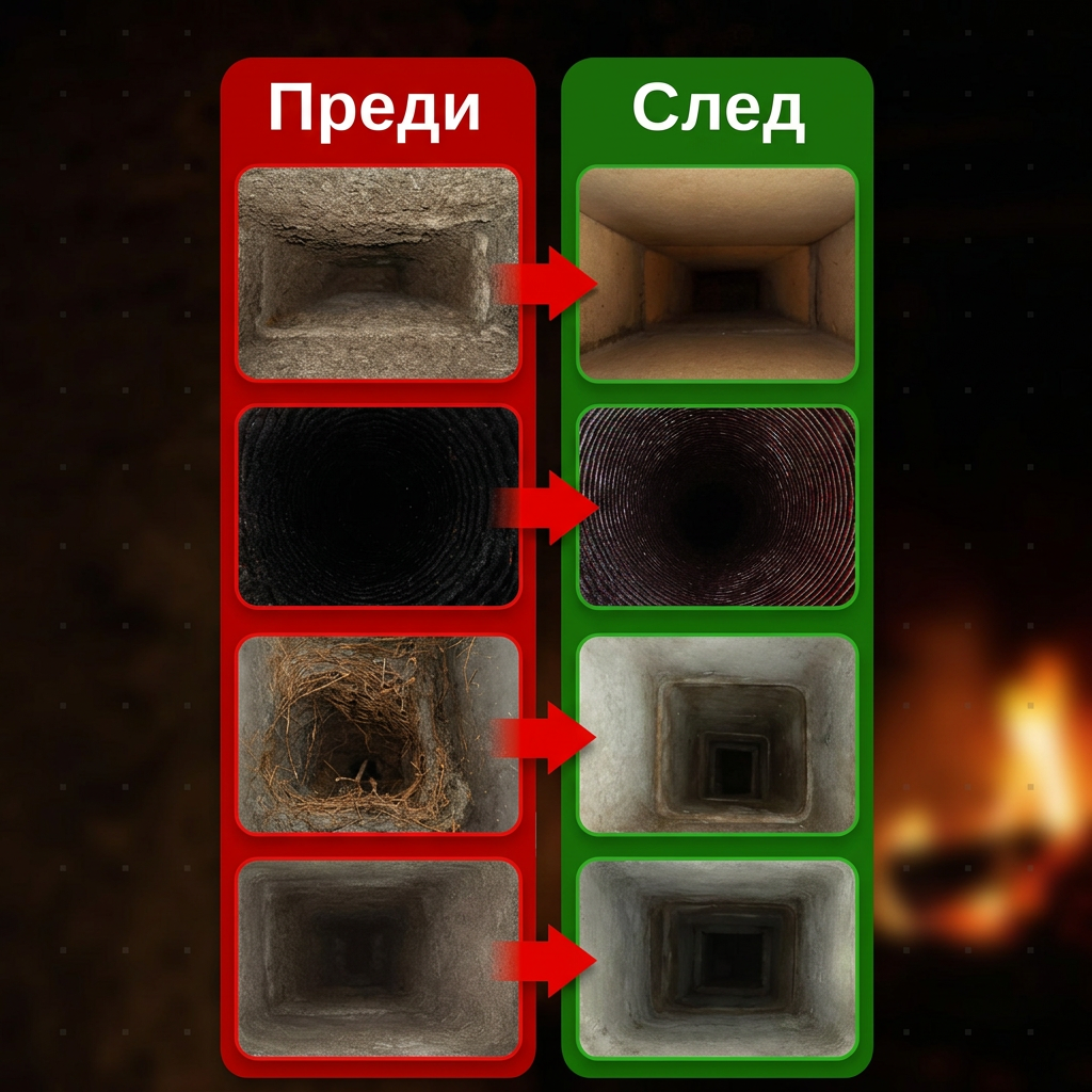 СТОПФУМ / Топки за почистване на печки и комини